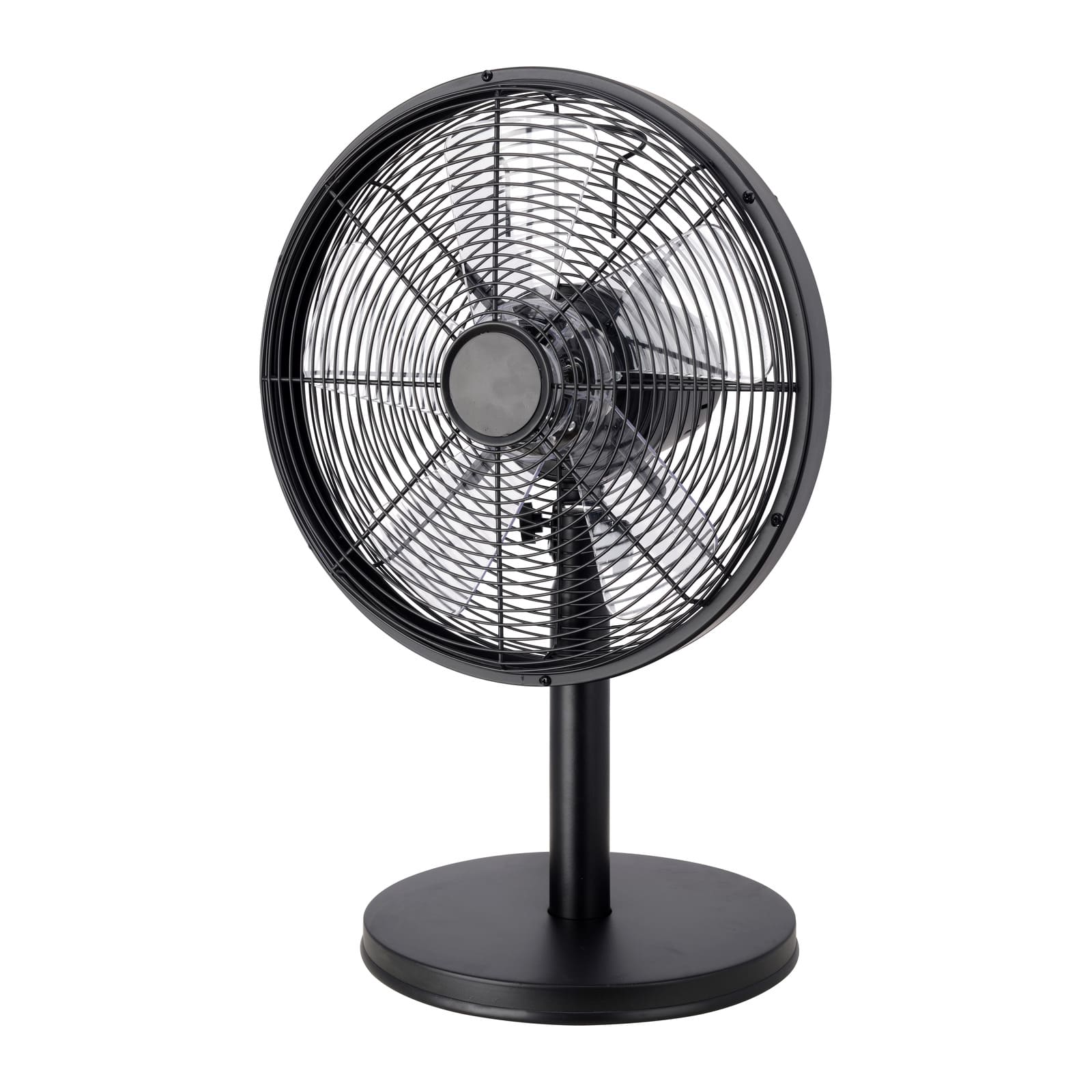 12" Metal Table Fan – 35W, 4 Speeds, Oscillation, Matt White or Black