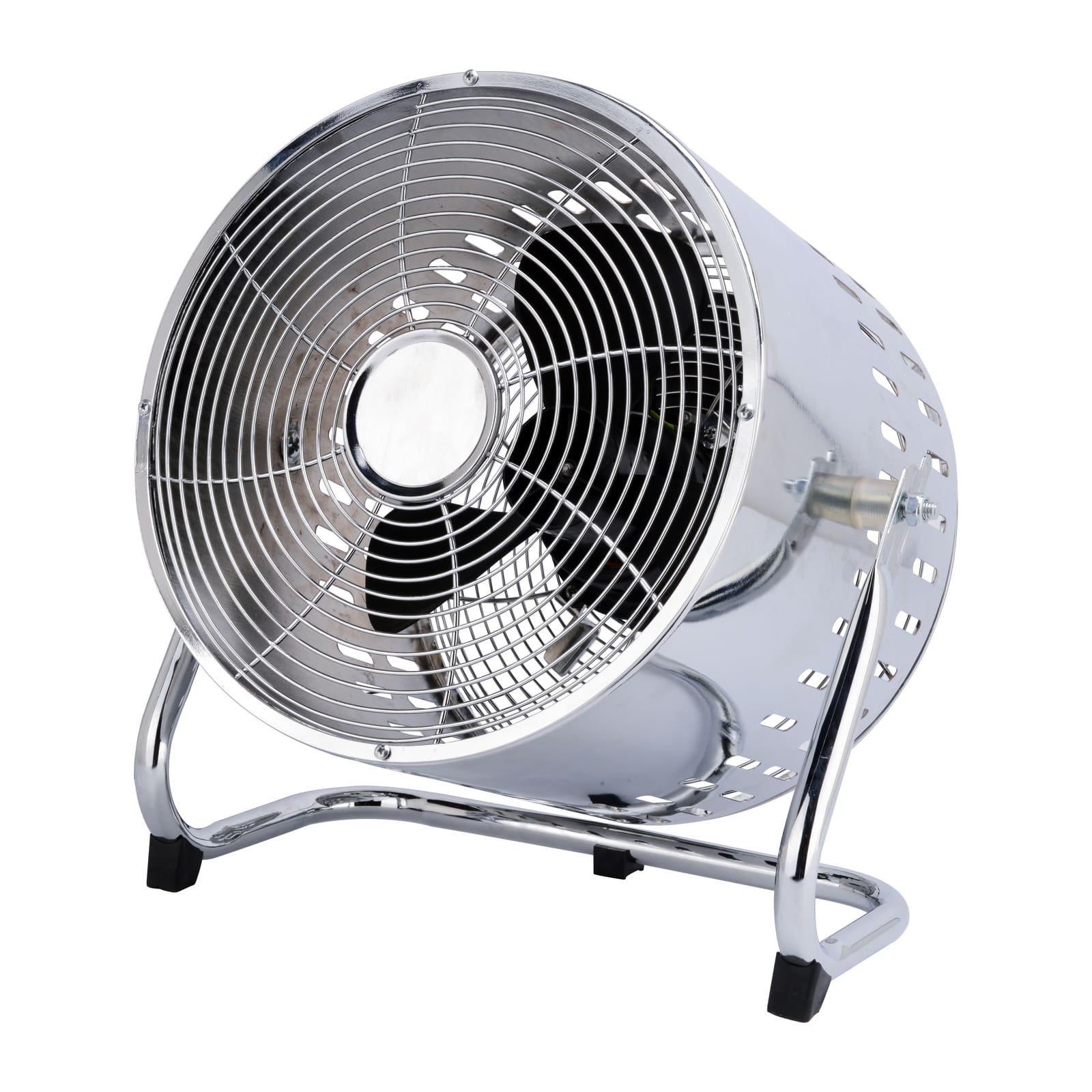 10" Metal Retro Turbo Fan – 50W, 4 Speeds, Powerful Airflow, Chrome Finish