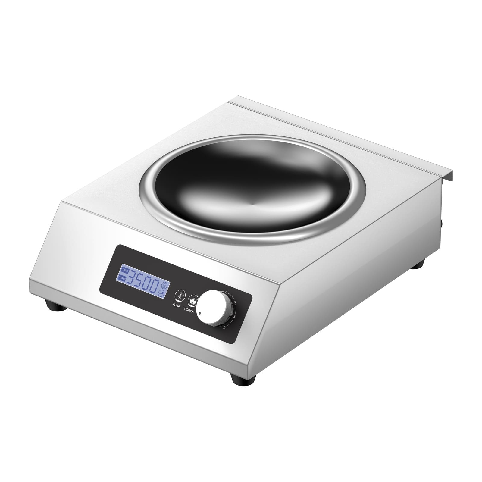 3500W Wok Induction Stove – Half-Bridge Tech, Touch & Knob Control, LCD