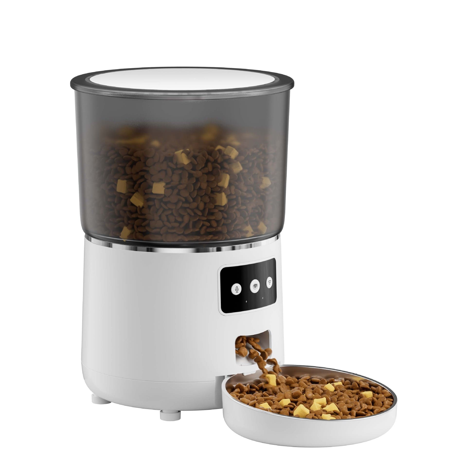 WiFi Smart Pet Feeder – Tuya APP Remote Control, 4L Capacity, Anti-Jam Design